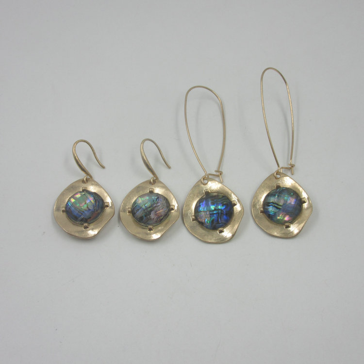 欧美外贸无卡打标殿堂级鲍贝耳坠