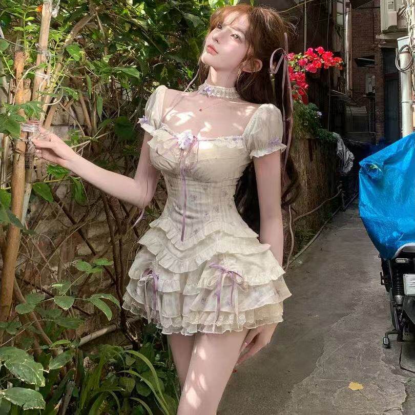 米芝娅 夏季甜美纯欲风小众设计时尚套装