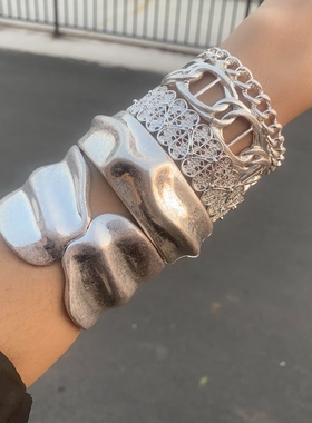 欧美时尚开口手镯潮流百搭现货ce883