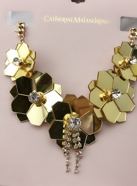 CE-21饰品项链镜面花朵欧美风格