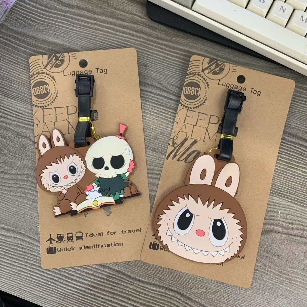 卡通软胶行李牌行李箱托运识别吊牌托运牌登机牌挂件