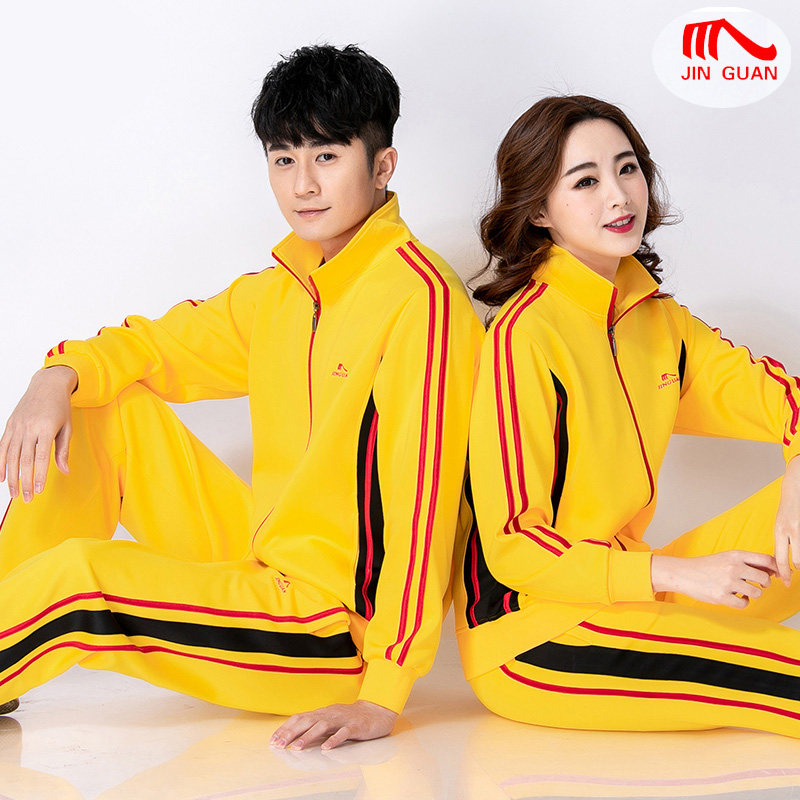 晋冠春秋佳木斯运动服广场舞长袖套装男女新款团体南韩丝健身大码