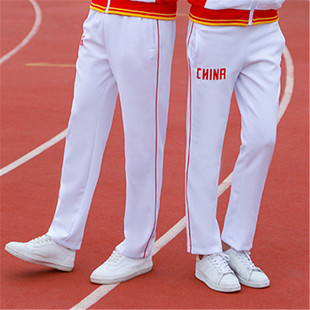 中国China国家队足球运动长裤子男休闲裤学生团体武术训练宽松裤