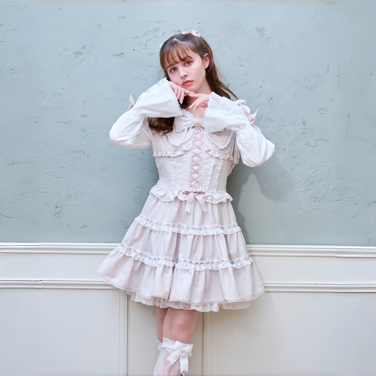 【全款预约】Liz Lisa 公主袖连衣裙 151-6003-0