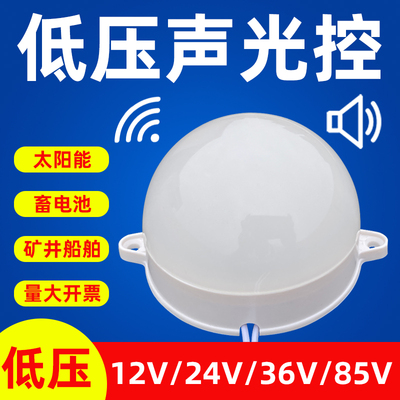低压声光控LED太阳能电瓶感应灯