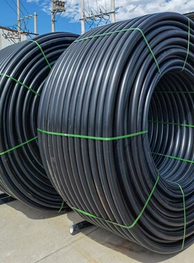 黑色HDPE高密度聚乙烯40硅芯管pe50穿线管25预埋盘管32 60 63推荐