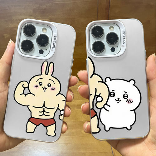 肌肉兔se苹果17彩银手机壳iPhone16promax华为nova15/p90/m80荣耀500/400适用VIVOIQOO13小米17k80一加reno14