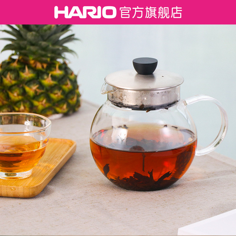 HARIO旗舰店丸形过滤网泡茶壶