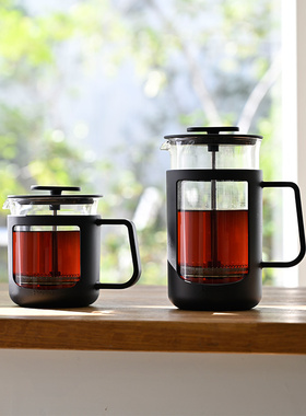 【旗舰店】Hario法式压滤壶 耐热玻璃咖啡茶两用 家用冲泡器具CPU