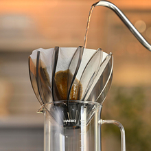 【旗舰店】Hario睡莲V60滤杯 02号玻璃滤杯 12瓣导流均匀萃取VDSU