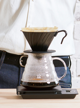 【旗舰店】HARIO不锈钢V60滤杯滴漏杯手冲咖啡杯咖啡粉过滤器VDMR