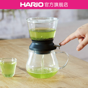 旗舰店 HARIO玻璃泡茶聪明杯带阀冲茶器泡茶过滤杯茶水分离TDR