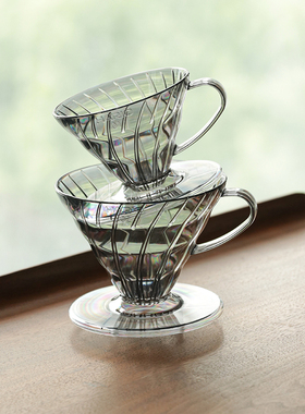 【旗舰店】HARIO树脂咖啡滤杯V60滤杯手冲咖啡杯01/02号滴滤杯VD