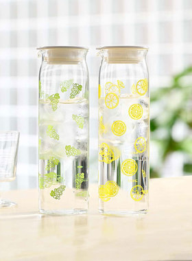 【旗舰店】HARIO复古花纹耐热玻璃冷水壶家用大容量凉水壶茶壶FPR
