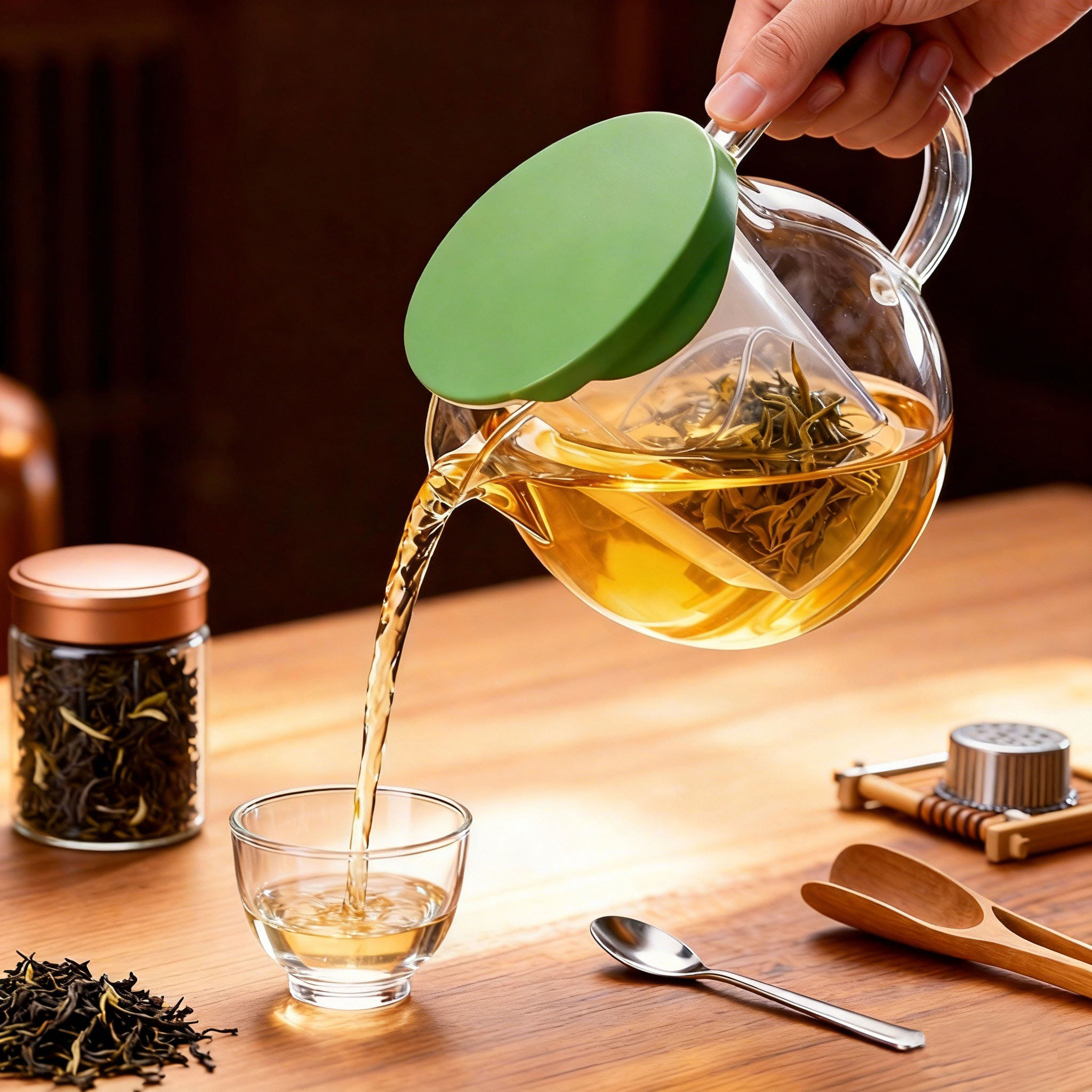 【旗舰店】HARIO耐热玻璃茶具泡茶壶家用带滤网花茶壶冲茶器CHF