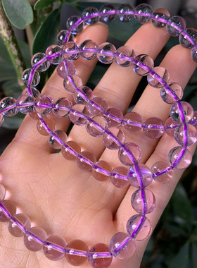 女款紫水晶单圈手链百搭礼物