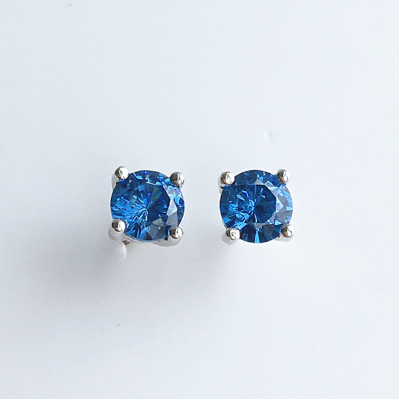 捡漏天然镶嵌水晶刻面礼物耳钉