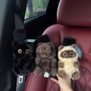 暹罗猫护肩套小猫咪毛绒汽车安全带可爱卡通公仔车内装饰用品大全