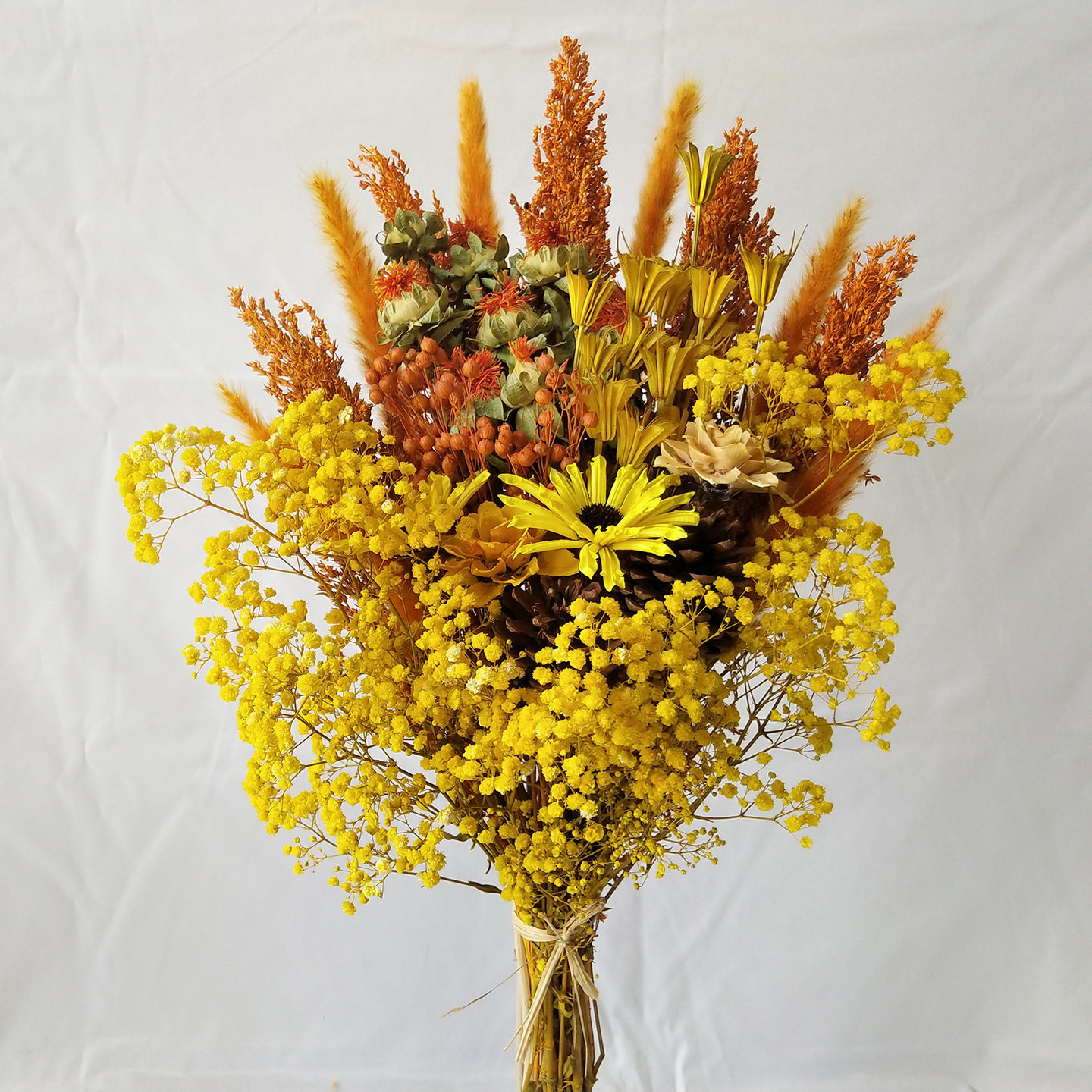 干花花束包装送人客厅插花装饰餐厅摆件真花天然风干diy手工材料