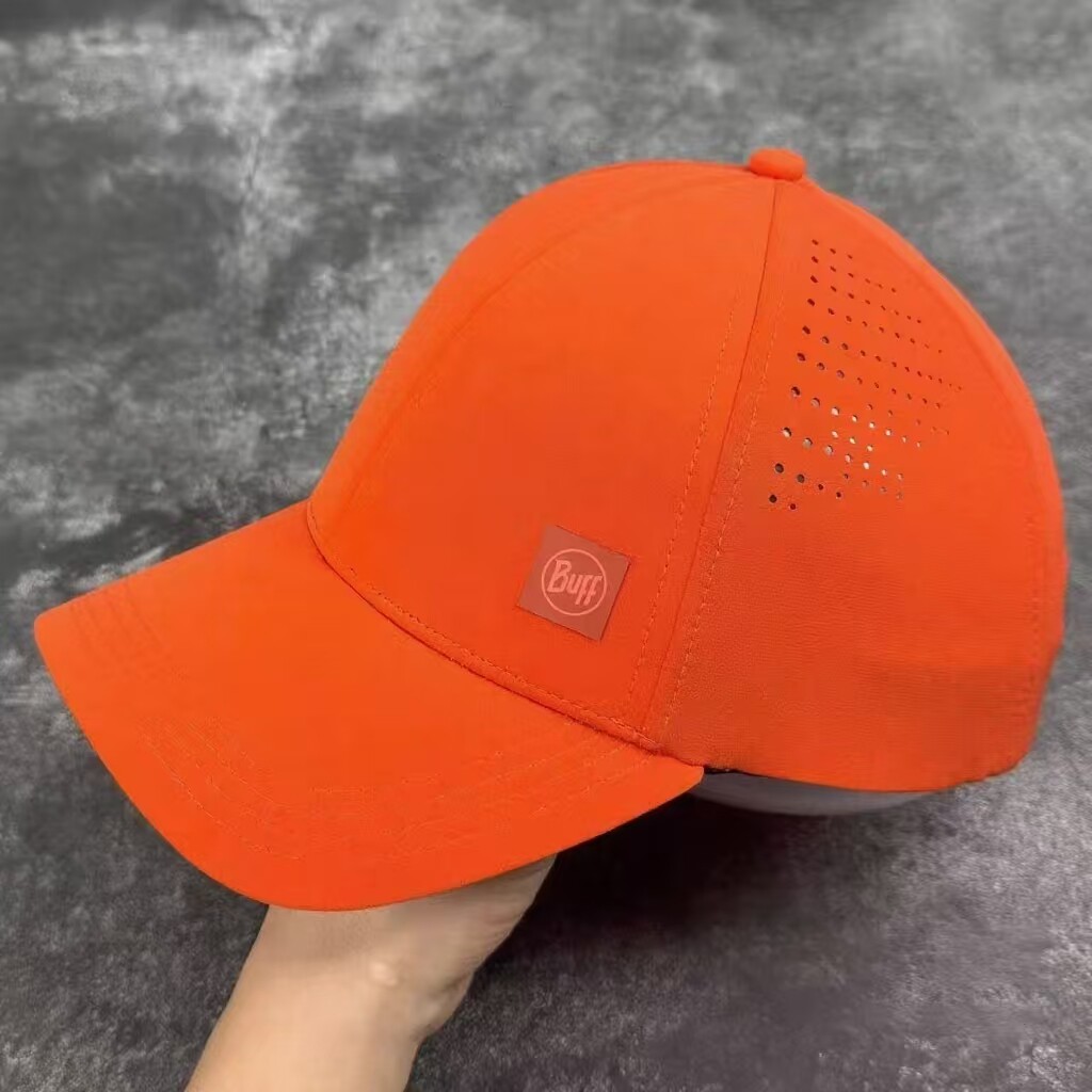 Joker严选BUFF橙色速干硬顶弯沿棒球帽Summit Cap 跑步骑行运动帽