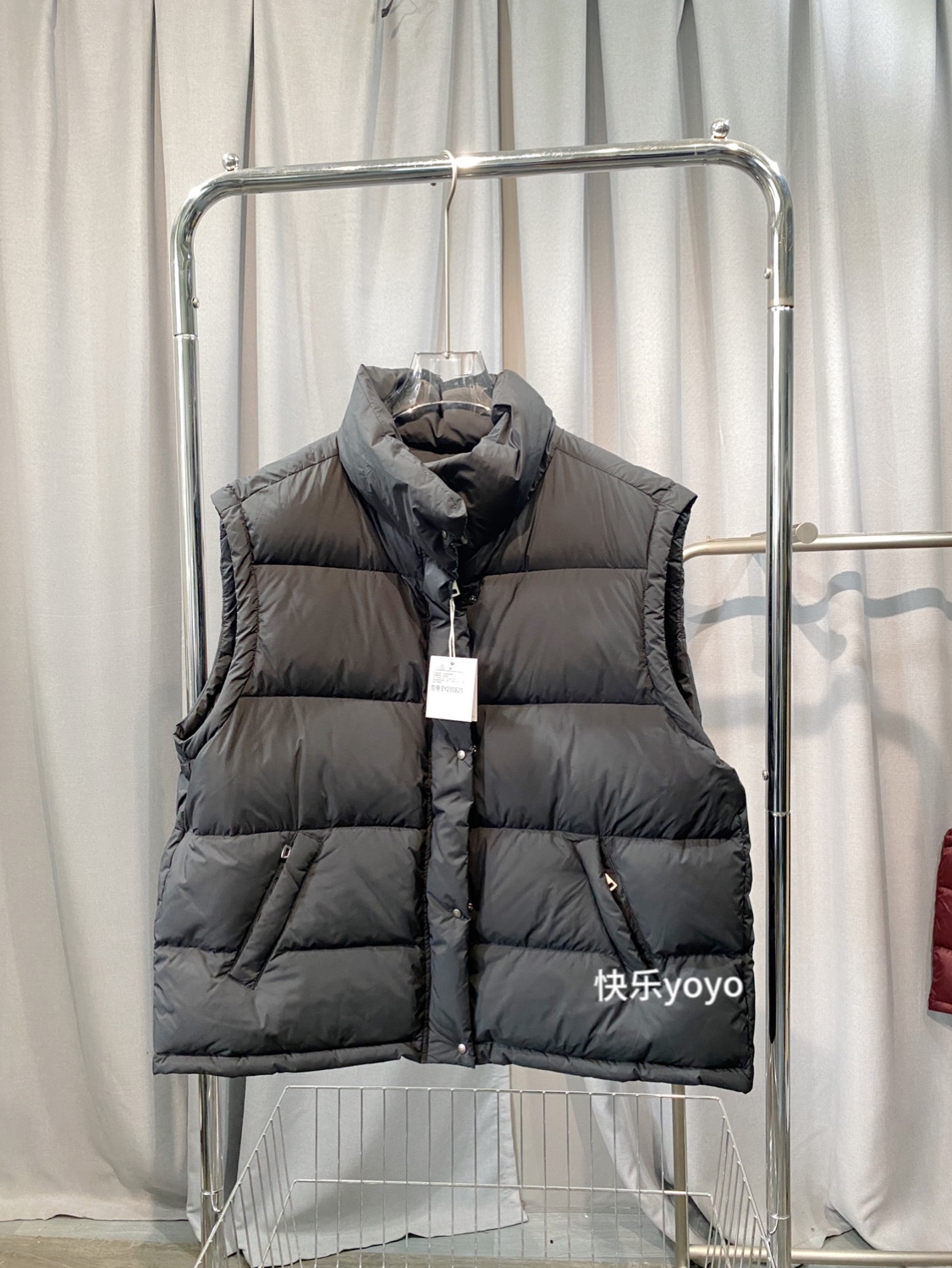 外穿90白鸭绒马夹背心宽松