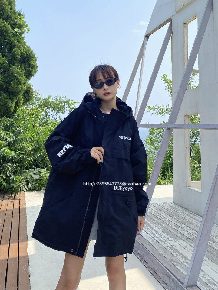 母刺绣风衣女洋气中长款外套