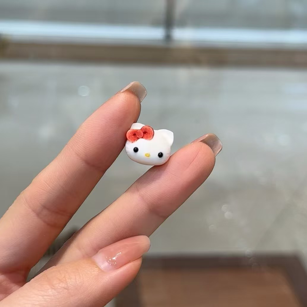 鹿角根付kitty猫可爱项链时尚配件文玩配饰手串搭配配饰DIY批发