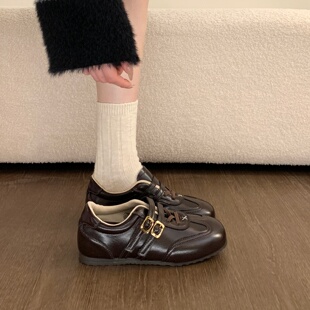 巨好看复古内增高德训鞋女款2026新款春超火阿甘鞋单鞋运动休闲鞋