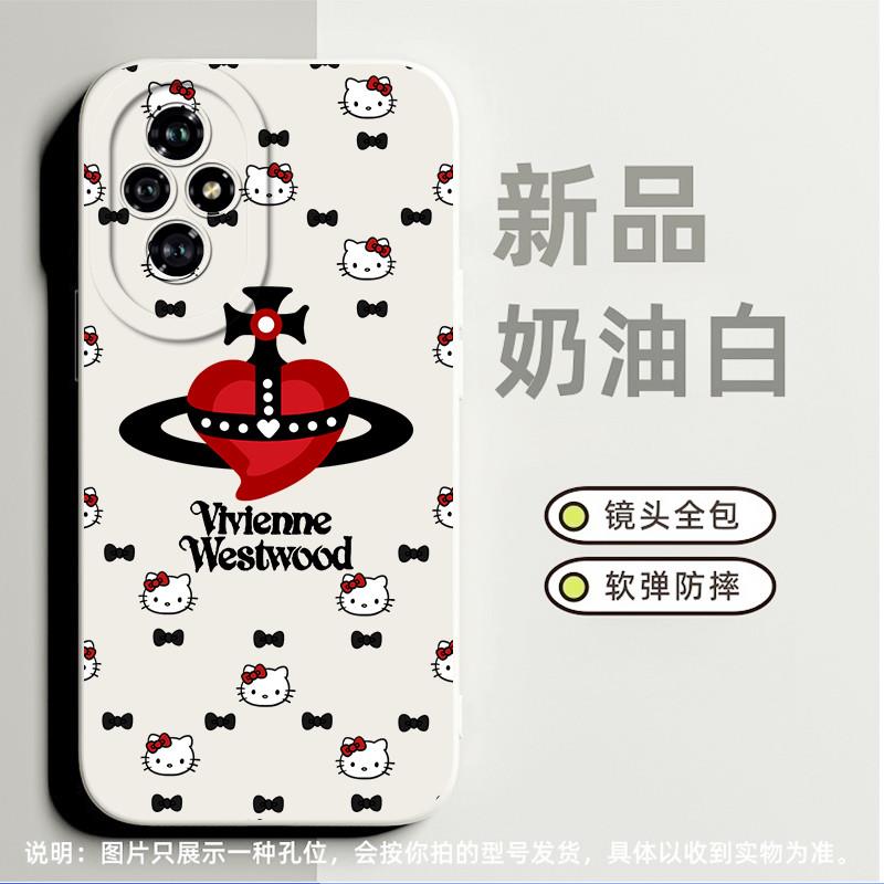 西太后kt凯蒂猫hellokitty适合荣耀30s手机壳play4tpro小众x50iplus高级感70pro磨砂magic3pro卡通30青春版潮