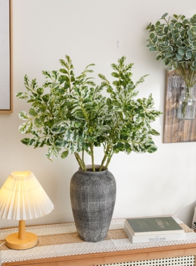 仿真绿植商场家居桌面装饰假花造景装饰绿叶插花配草永生花清香木