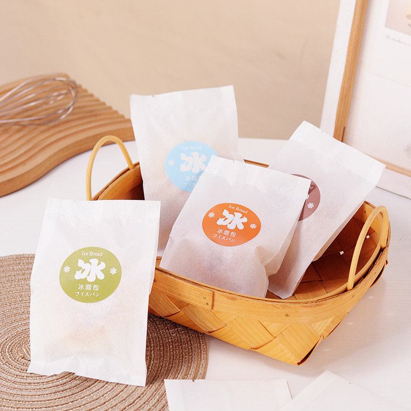 冰面包包装袋食品级棉纸包装袋图片