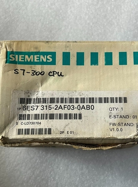 西门子S7-300 CPU模块6ES7 315-2AF0 ~议价