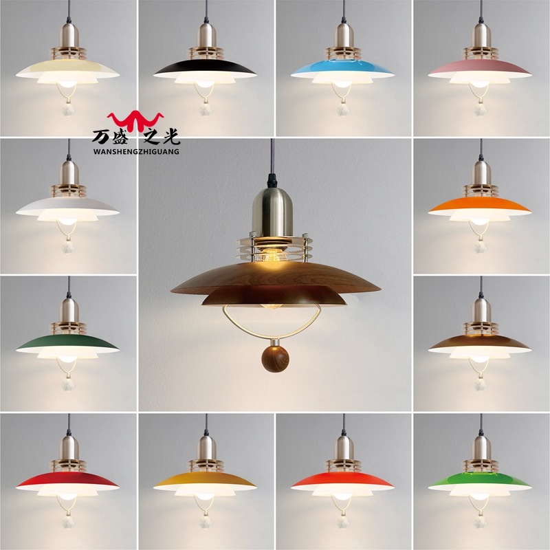 中古风橱窗装饰火锅店飞碟吊灯