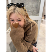 Tannin赤兔 ski Jennie滴软软泰迪连帽外套女加厚慵懒上衣秋冬