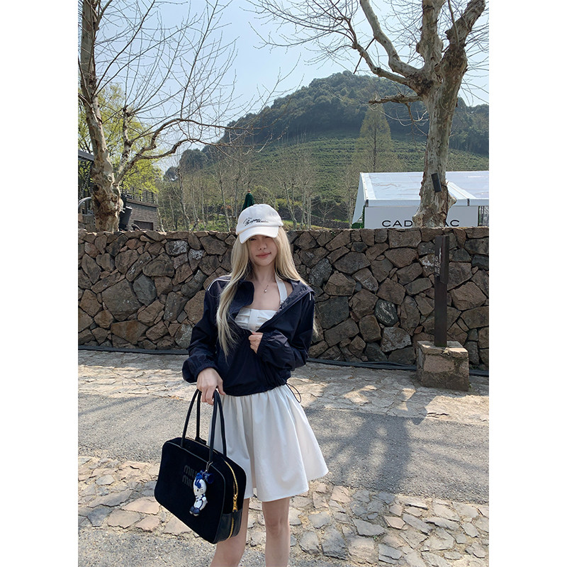 ski by Tannin凉感印花防晒外套女夏季短款设计感冲锋夹克上衣,女装/女士精品,短外套,淘宝优惠券,粉丝福利购,淘宝优惠卷