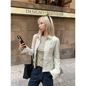 ski 休闲翻领小夹克女秋 视觉显瘦修身 Tannin赤兔「曼彻斯特」