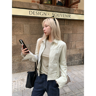 ski by Tannin赤兔「曼彻斯特」 视觉显瘦修身休闲翻领小夹克女秋