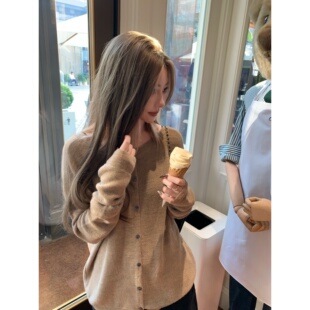 easy松弛感正反两穿设计感宽松羊毛毛衣女 Tannin赤兔Bbuy ski