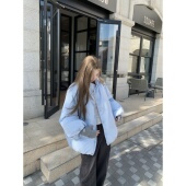 Tannin赤兔奶泡冰面包新国标90白鸭绒立领短款 ski 羽绒服女冬