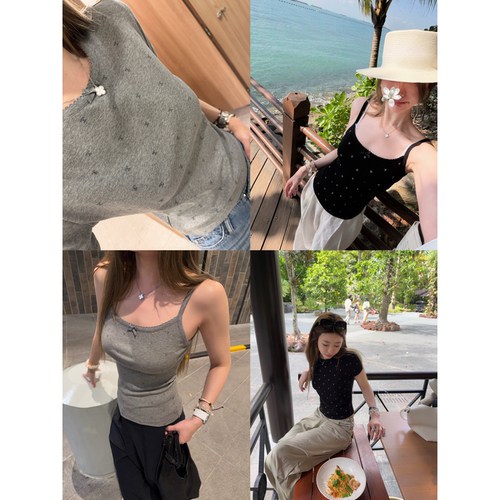 skibyTannin吊带背心/短袖T恤