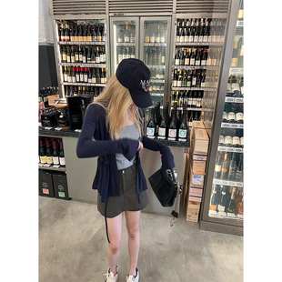 裤 ski Tannin赤兔科切拉腿精气质韩女高腰工装 裙高腰显瘦热裤