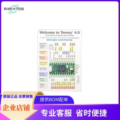 4323【PJRC TEENSY 4.0 USB DEVELOPMENT】开发板 套件 编程器