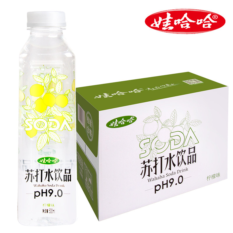 娃哈哈PH9.0无汽苏打水500ml×15瓶整箱柠檬蜜桃玫瑰雪梨饮品包邮|ruв категории кофе/хлопья/напиток, напиток, минеральная вода/очищенная вода - от Buy2taobao.com для оказания профессиональной услуги покупки агента Taobao