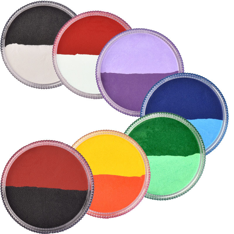 蜡艺30克水性人体脸彩儿童脸部彩妆速干万圣节彩绘膏拼色安全无毒