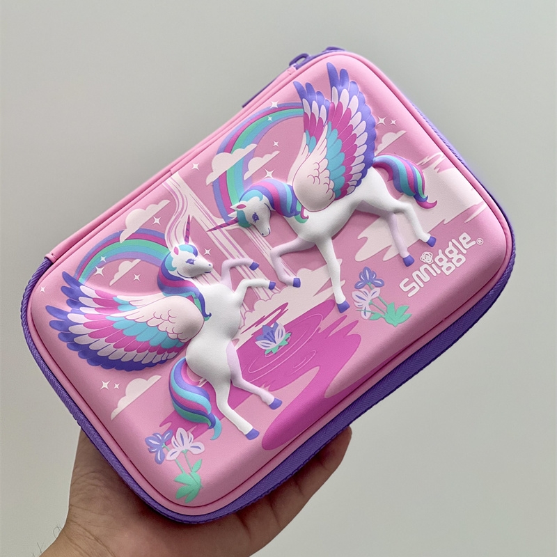 小学生粉色独角兽文具盒smiggle