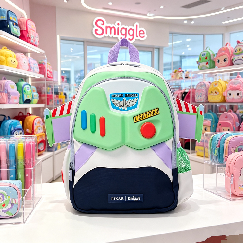 澳洲Smiggle幼儿园书包3-6岁玩具总动员巴斯光年双肩包卡通背包礼图片