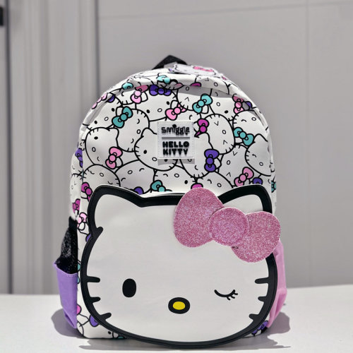 澳洲Smiggle幼儿园hellokitt猫咪书包一年级双肩包多功能收纳背包