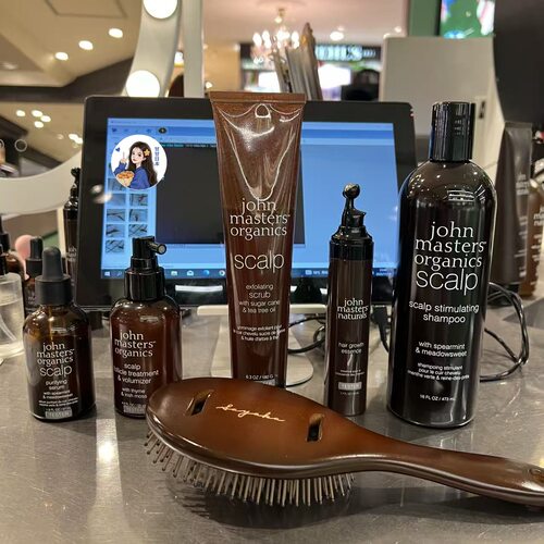日本专柜约翰大师John Masters 洗发水鬓毛梳头皮清洁育发精华