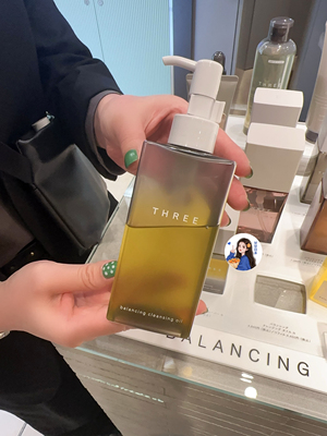 日本专柜 Three小三卸妆油天然植物精萃平衡养肤深层清洁温和