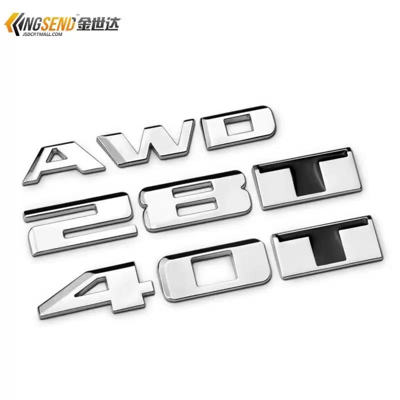 专用于凯迪拉克XT5 ATSL CT6改装28T 40T AWD金属车标尾标排量标